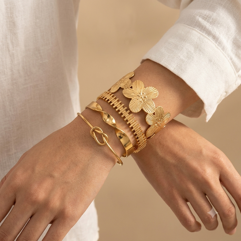 4pcs Bangle Set