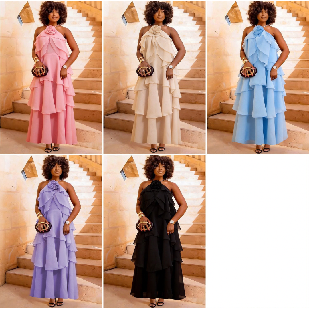 Flare-Chiffon Dress