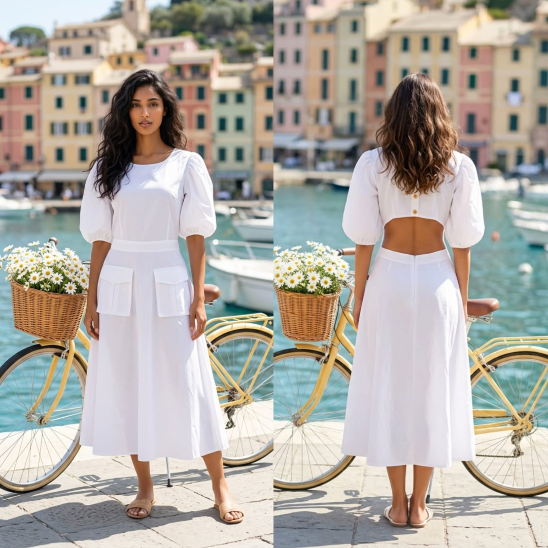 White Classic Dress