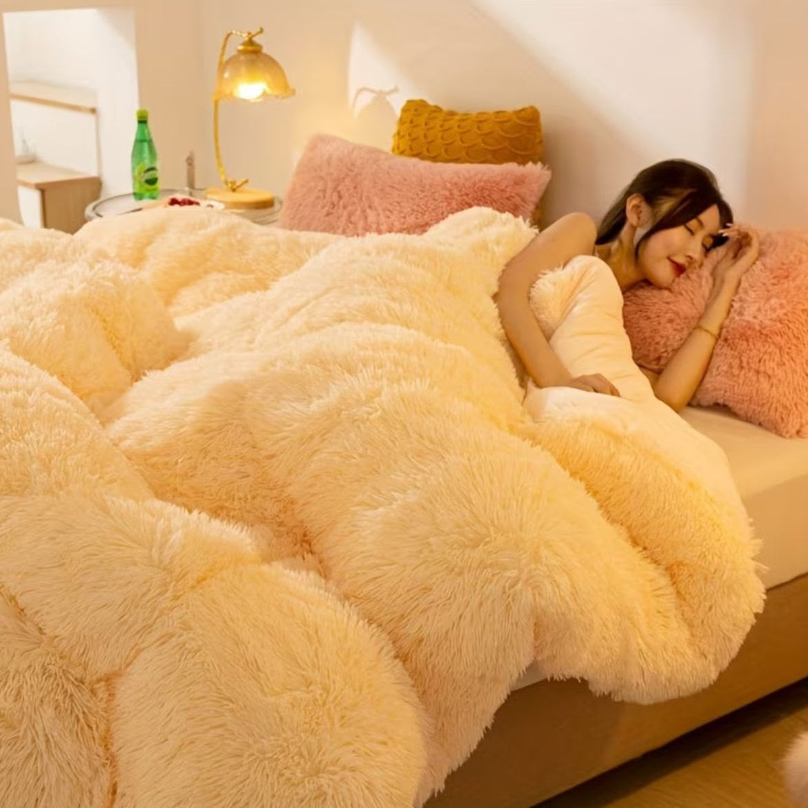 3pcs Fluffy Mink Set