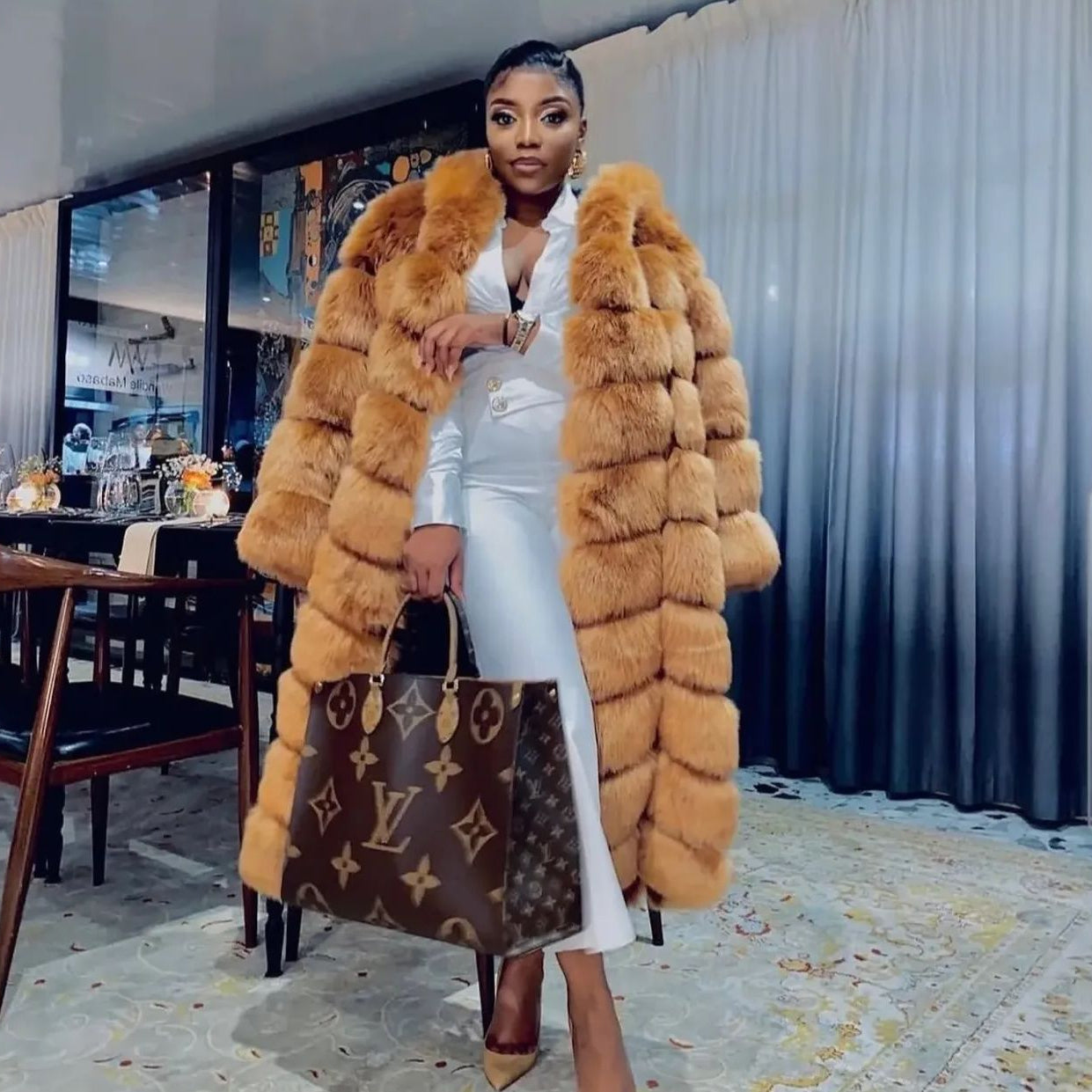Fluffy Fur Coat