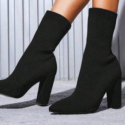 BLACK SOCK BOOT