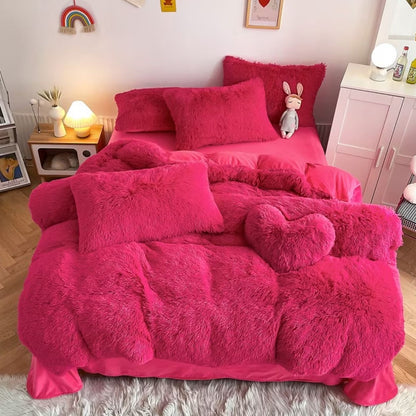 3pcs Fluffy Mink Set