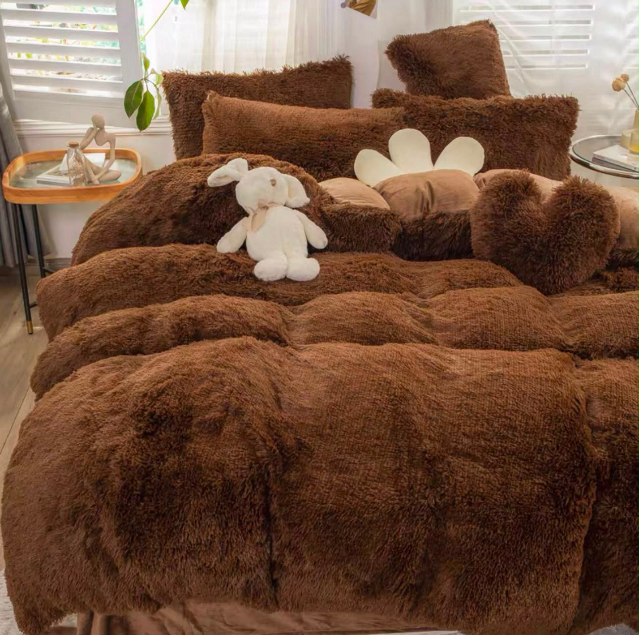 3pcs Fluffy Blanket