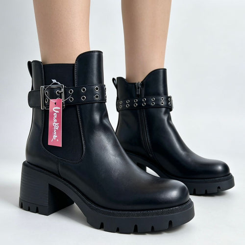 Plush Black Boot