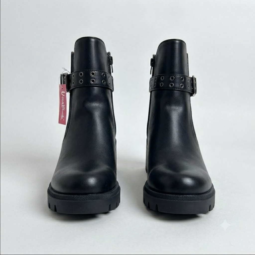 Plush Black Boot