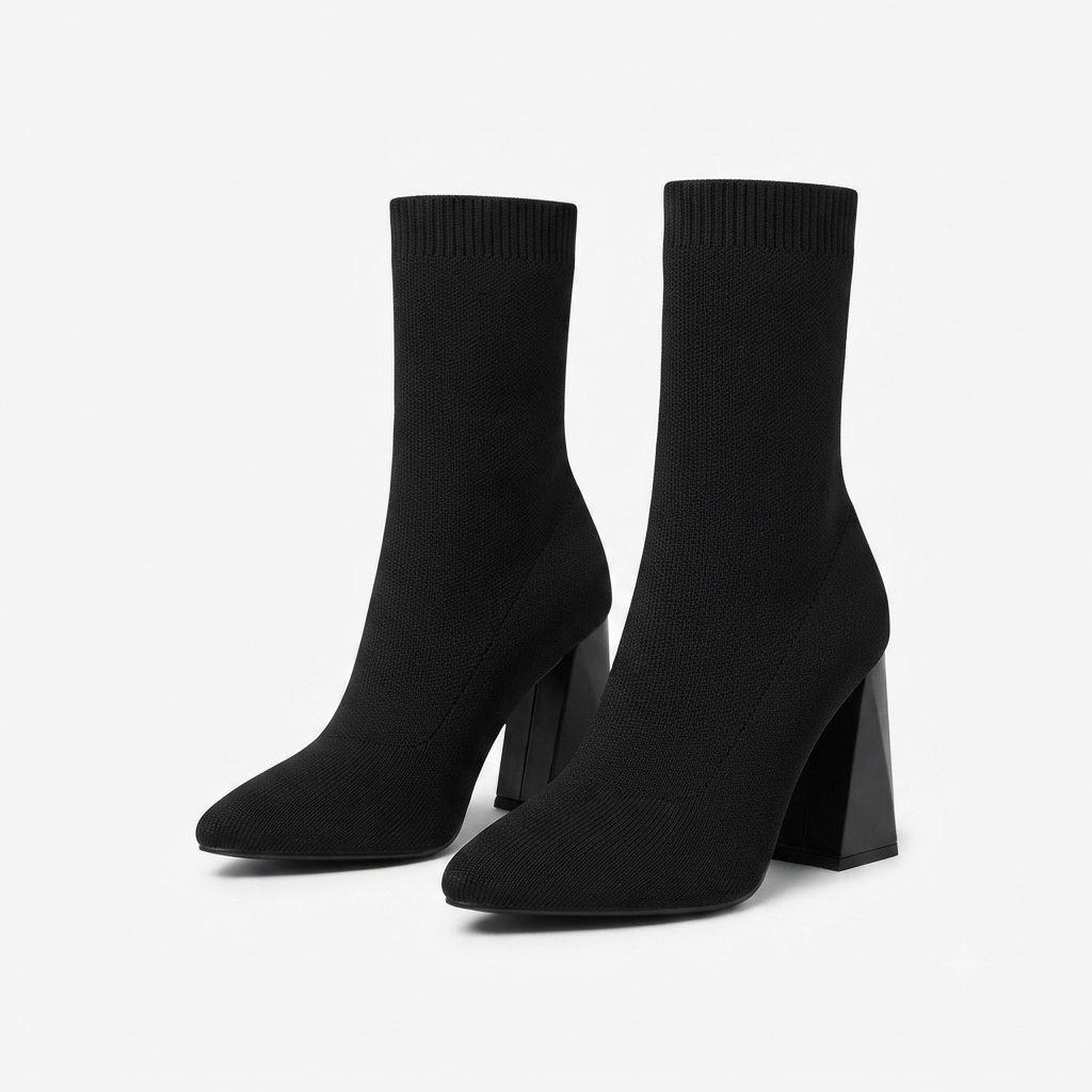 BLACK SOCK BOOT