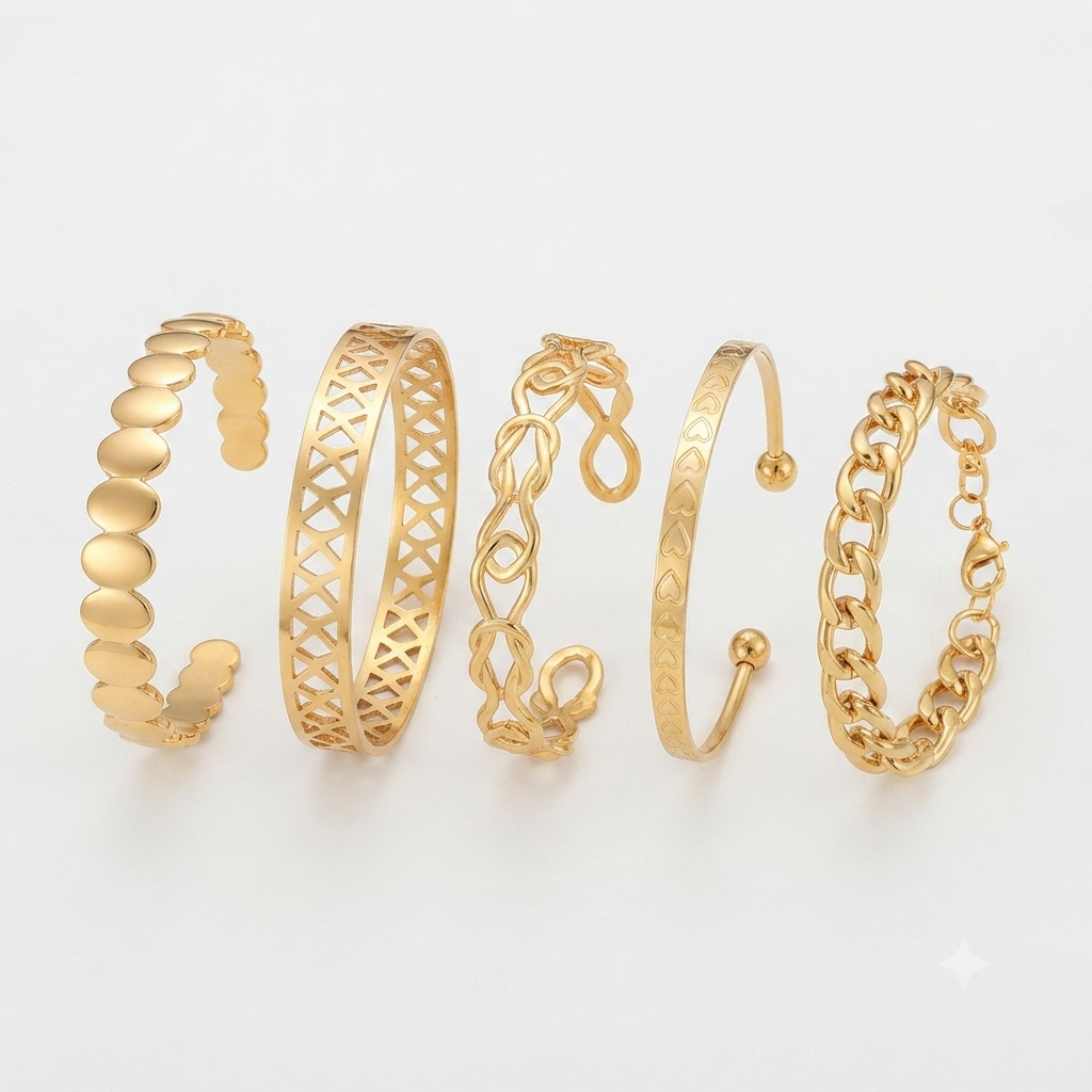 5pcs Bangle Set