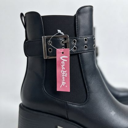 Plush Black Boot