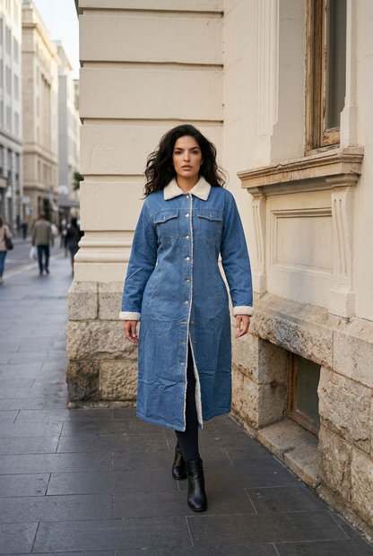 Fur Denim Jacket