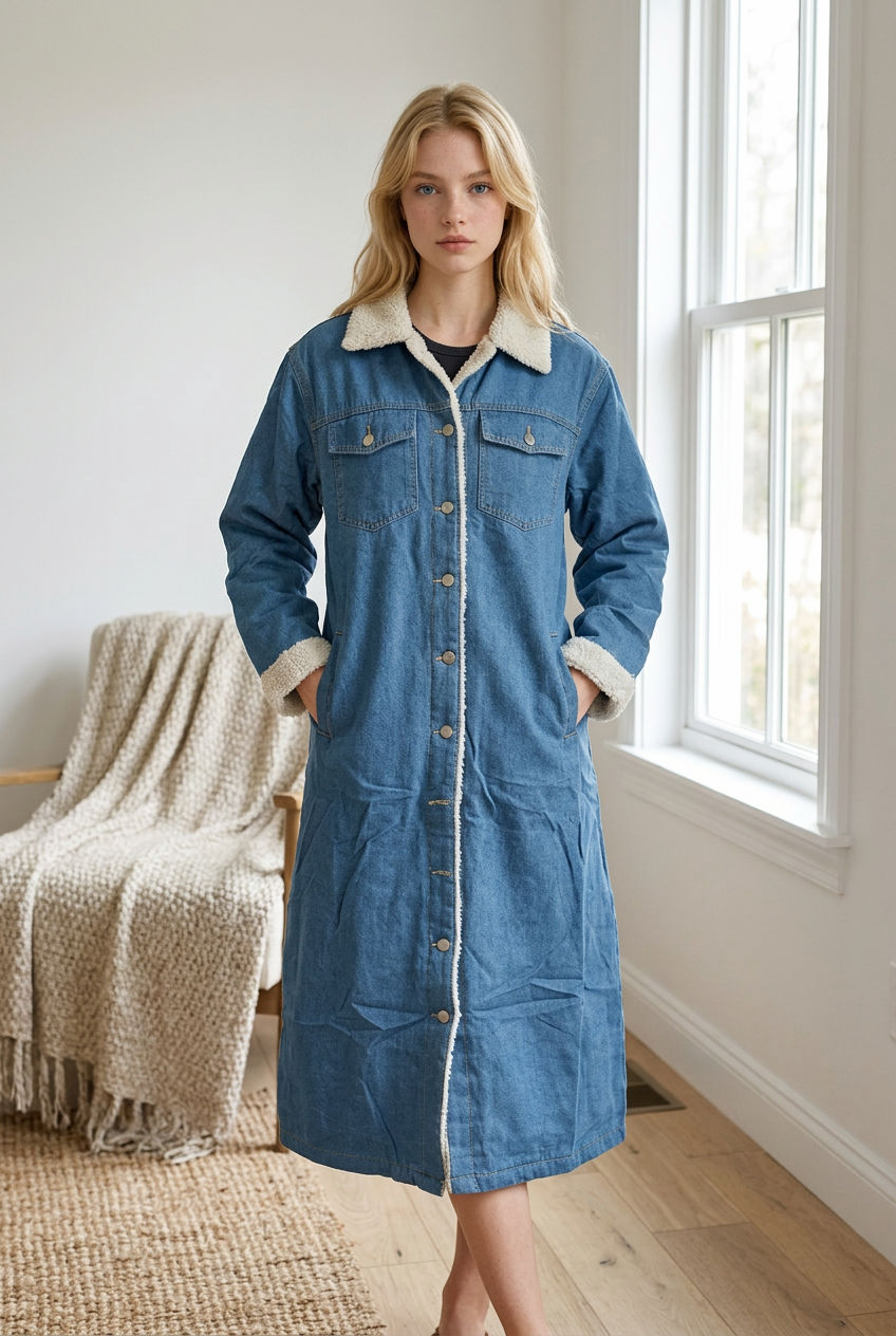Fur Denim Jacket