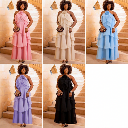Flare-Chiffon Dress