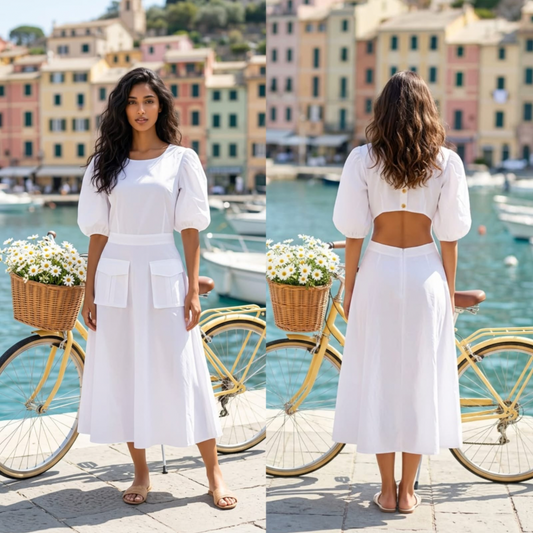 White Classic Dress