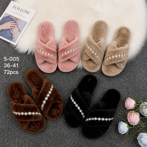 Fur Diamond Slipper
