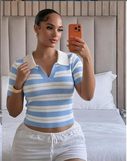 Knit Polo T-Shirt