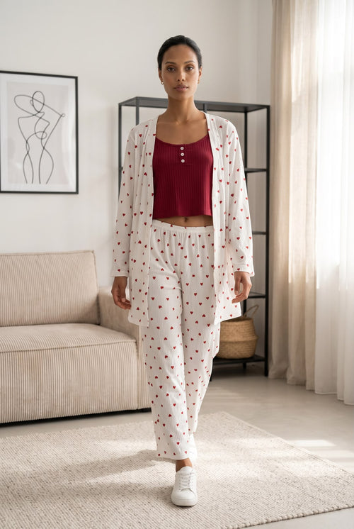 3Pcs Sweet Ditsy Pajamas