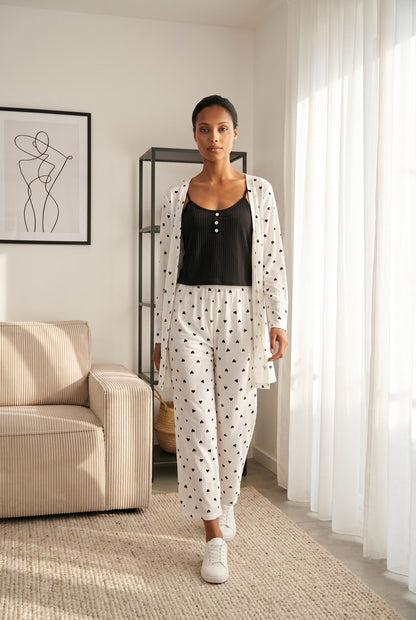 3Pcs Sweet Ditsy Pajamas